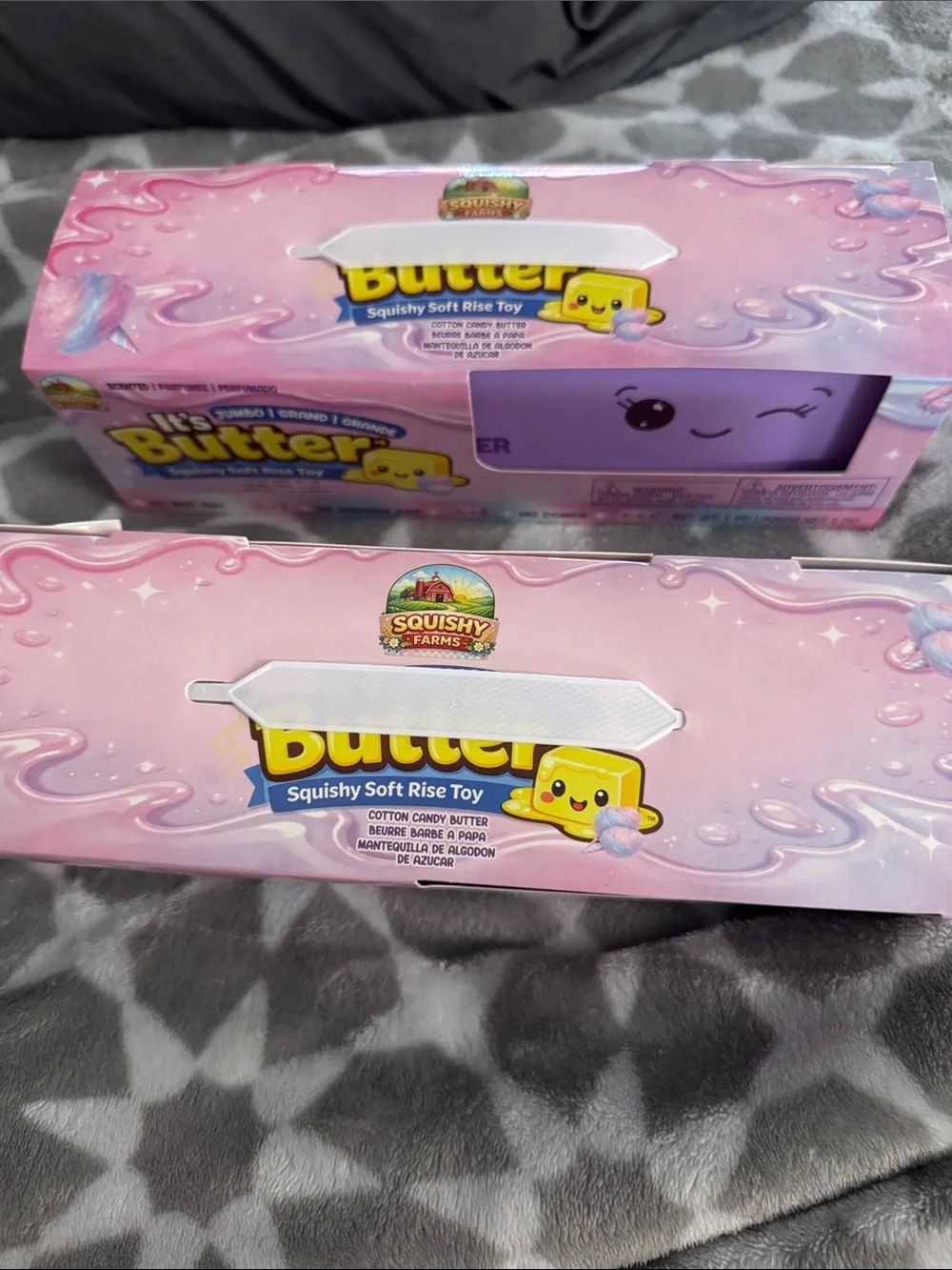 Viral 2 pack Butter Jumbo Squishy Soft Rise Toy - Purple